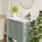 Flash Furniture Vega 36in. Vanity w/Sink, Cabinet w/Gold Hardware, Open Shelf & 3 Drawers, Marble Counter, Sage/Wht FS-VEGA36-KD-SG-HDGLD-GG - alternate 10