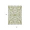 Homeroots 10' X 14' Sage And Ivory Damask Washable Indoor Outdoor Area Rug 614400 - alternate 7