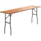 Flash Furniture Rectangle Training Table, Wood Top, Wood Grain YT-WTFT18X72-TBL-GG - alternate 1