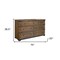 Homeroots 70" Brown and Black Solid Wood Seven Drawer Triple Dresser 524539 - alternate 8