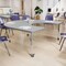 Flash Furniture Commercial Adjustable Height Horseshoe Activity Table with Locking Casters-Gray XU-A6066-HRSE-GRY-T-A-CAS-GG - alternate 10