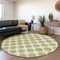 Homeroots 8' Sage And Ivory Round Polka Dot Washable Indoor Outdoor Area Rug 614865 - alternate 6
