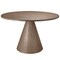 Homeroots 48" Natural Solid Wood Pedestal Base Round Top Dining Table 659075 - alternate 1