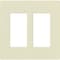 Lutron Designer Wall Plates, Number of Gangs: 2 Gloss Finish, Almond CW-2-AL - alternate 1
