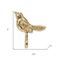 Homeroots 5" Gold Cast Iron Bird Wall Hook 612072 - alternate 6