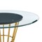 Homeroots 48" Clear And Gold Glass And Stainless Steel Pedestal Base Round Top Dining Table 569438 - alternate 16