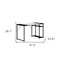 Homeroots 47" Black and White Wood and Metal H-Shape Computer Desk 568050 - alternate 13