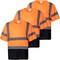 Protectx Short Sleeve T-Shirt, Class 2, Type R, Polyester, Orange, M, 3 PK ST-150SS1-OR-M-03 - alternate 7