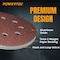 Powertec 5 in. 8 Hole Hook and Loop Sanding Discs, 40 Grit, 25PK 45004N - alternate 9