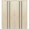 Sartodoors Sliding Closet Double Bi-fold Doors, Planum 0011 Natural Veneer and Aluminum Strips, Sturdy Tracks PLANUM0011DBF-SHP-72 x 96 (4* 18x96) - alternate 1