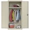 Sandusky Lee Wardrobe Storage Cabinet, 72 in H, 36 in W, 24 in D, Recessed, Keyed, Putty, 1 Shelves EAWR362472-07 - alternate 7