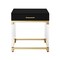 Homeroots 24" Gold and Black End Table with Drawer 544058 - alternate 9