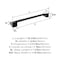 Amerock Blackrock Matte Black Contemporary 18 in 457 mm Towel Bar BH36003MB - alternate 5