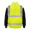 Game Workwear Hi-Vis 4-in-1 Jacket, 100% Polyester PU Coated Fabric, Hi Vis Lime, M 1365 - alternate 4
