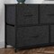 Flash Furniture Harris 5 Drawer Vertical Storage Dresser with Black Cast Iron Frame and Wood Top and Black Easy Pul WX-5L206-W-BK-BK-GG - alternate 8