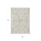 Homeroots 3' X 5' Beige And Ivory Damask Washable Indoor Outdoor Area Rug 614401 - alternate 9
