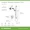 Symmons Origins Single Handle Single Spray Shower Trim Kit - 1.5 GPM (Valve Not Included) S9608PLR15TRM - alternate 3