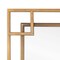 Homeroots 22" Gold Metal Square Accent Mirror 574049 - alternate 8