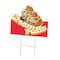 Signmission Cream Puffs Die Cut Yard Sign & Stake outdoor plastic coroplast window, C-DC-1824-Cream Puffs19 C-DC-1824-Cream Puffs19 - alternate 1