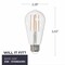 Bulbrite LED 7 Watt Dimmable ST18 Light Bulb, Clear, E26, 4000K (Cool White Light) 800lm, 10PK 862940 - alternate 12