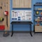 4Dock Bamboo Tabletop Electric Standing Desk with USB Charging Ports and Storage Drawer ET118W-N-ZX - alternate 5