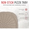 Emporio Kitchen Non-Stick Pizza Pan with Silicone Handle, 13in Carbon Steel, Perforated, White Marble EKPIZAPSIL1 - alternate 6