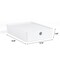 Bella Storage Solutions Bella Medium White Stackable Storage Bins w/ Lids - Modular Bathroom/Kitchen/Closet Organizer, 4PK 606584 - alternate 8