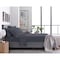 Homeroots Six Piece Dark Gray Microfiber Queen Sheet Set 523856 - alternate 5