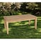 Homeroots 47" Natural Solid Wood Outdoor Coffee Table 554931 - alternate 1