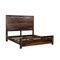 Homeroots Dark Brown Live Edge Solid Wood King Bed Frame 551634 - alternate 7