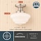 Vaxcel Eastgate 12-in Satin Nickel Schoolhouse Semi-Flush Ceiling Light with Frosted Opal Glass C0352 - alternate 9