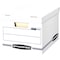 Bankers Box Stor/File 450 lb White Storage Box 10 in. H X 12 in. W X 15 in. D Stackable 57036-04 - alternate 8