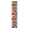 Homeroots 10' Ivory Blue And Orange Floral Indoor Outdoor Runner Rug 545033 - alternate 1