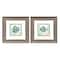 Homeroots Set Of Two Striped Tropical Fish Brown Framed Wall Art, 2PK 653062 - alternate 1
