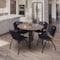 Regency Round Kahlo Breakroom Table W/ 4 M Stack Chairs, 42 in W, 42 in L, Noble Oak TPL42RNDNOBK47BK - alternate 7