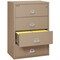 Fireking 4 Drawer, 1 Hr Fire & Impact Rated, 38" Wide Lateral Taupe 4-3822-CTA - alternate 4