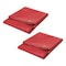 Mytee Products 6ft x 8ft Heavy Duty Red 18oz Vinyl Utility Tarp Waterproof, Multipurpose, Cars, Boats, Campers, 2PK VT18-6x8-REDx2 - alternate 1