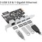 Siig ADDS THREE USB-A PORTS AND ONE GIGABIT ETHERNET PORT TO YOUR PCIE 2.0 ENABLED DE LB-US0614-S1 - alternate 5