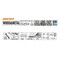 Cmt RECIPROCATING SAW BLADES for WOOD&METAL (BIM) 9inx 6-12TPI (5-PCS.) JS5678XF-5 - alternate 4