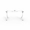Lorell Spry Nesting Training Table Base, 2 Legs, 29.5" Height, White LLR60739 - alternate 2