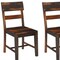 Homeroots Set of Two Dark Brown Solid Wood Ladder Back Dining Side Chairs, 2PK 661263 - alternate 8