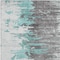 Homeroots 5' X 8' Teal Blue Charcoal And Silver Abstract Washable Indoor Outdoor Area Rug 582411 - alternate 8