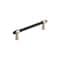 Amerock Mergence 5-1/16 inch 128mm Center-to-Center Matte Black/Golden Champagne Cabinet Pull BP36859FBBBZ - alternate 1