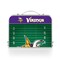 Picnic Time Family Of Brands Minnesota Vikings - Concert Table Mini Portable Table, (Charcoal Wood Grain) 843-00-141-184-2 - alternate 4