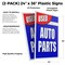 Signmission Used Auto Parts, Plastic Signs Only 24 Inch x 36 Inch, Corrugated Plastic, 2PK CSB-2436-2PACK-Used Auto Parts - alternate 2