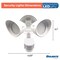 Bulbrite Motion Sensor / Dusk-To-Dawn Wired Outdoor 2-Head LED Security Flood Light, White 773702 - alternate 9