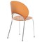 Leisuremod Opulent Plastic Dining Chair in Chrome Metal Legs, Amber OC20A - alternate 5