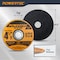 Powertec 4-1/2in Cut Off Wheels 25PK, 1/16in Thick with 7/8in Arbor, for Angle Grinder - 60 Grit, 25PK 14019 - alternate 6