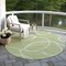 Homeroots 8' Artichoke Green And Ivory Round Abstract Washable Indoor Outdoor Area Rug 597453 - alternate 8