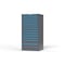 Strong Hold 14 drawer cabinet - (6x 2ft, 6x 3ft, 2x 5ft) - Blue accents - Keyed Alike S3060-PPAAS-1401FS - alternate 3
